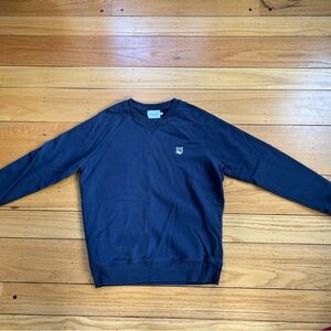 Maison Kitsune Navy Blue Sweater